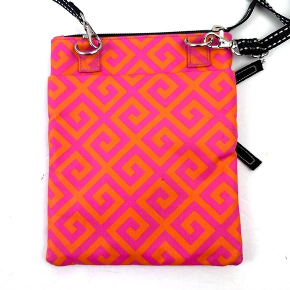 Scout Sally Go Lightly Crossbody Bag Orange Pink Neon Nylon Handbag - Picture 4 of 11